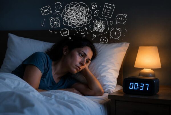 Femme réveillée à 00h37 avec un mental qui tourne en boucle